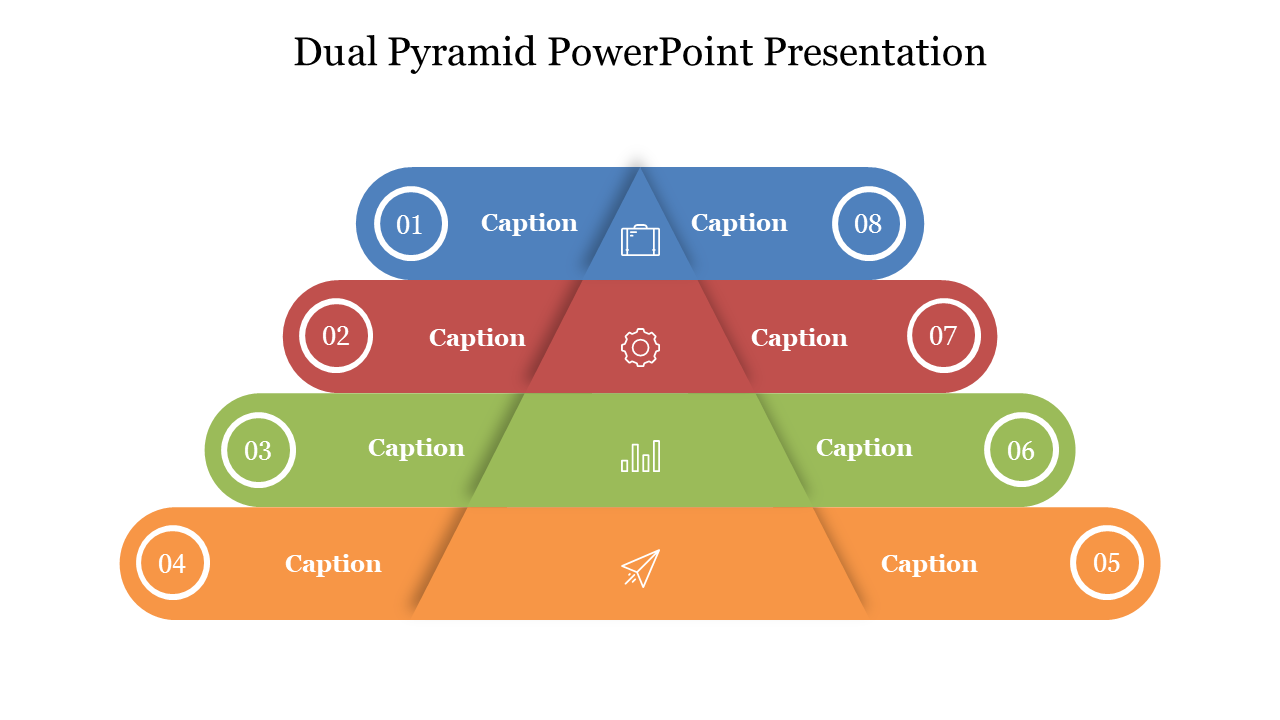 Dual Pyramid PowerPoint Presentation